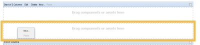 Adding Components into the Column Control